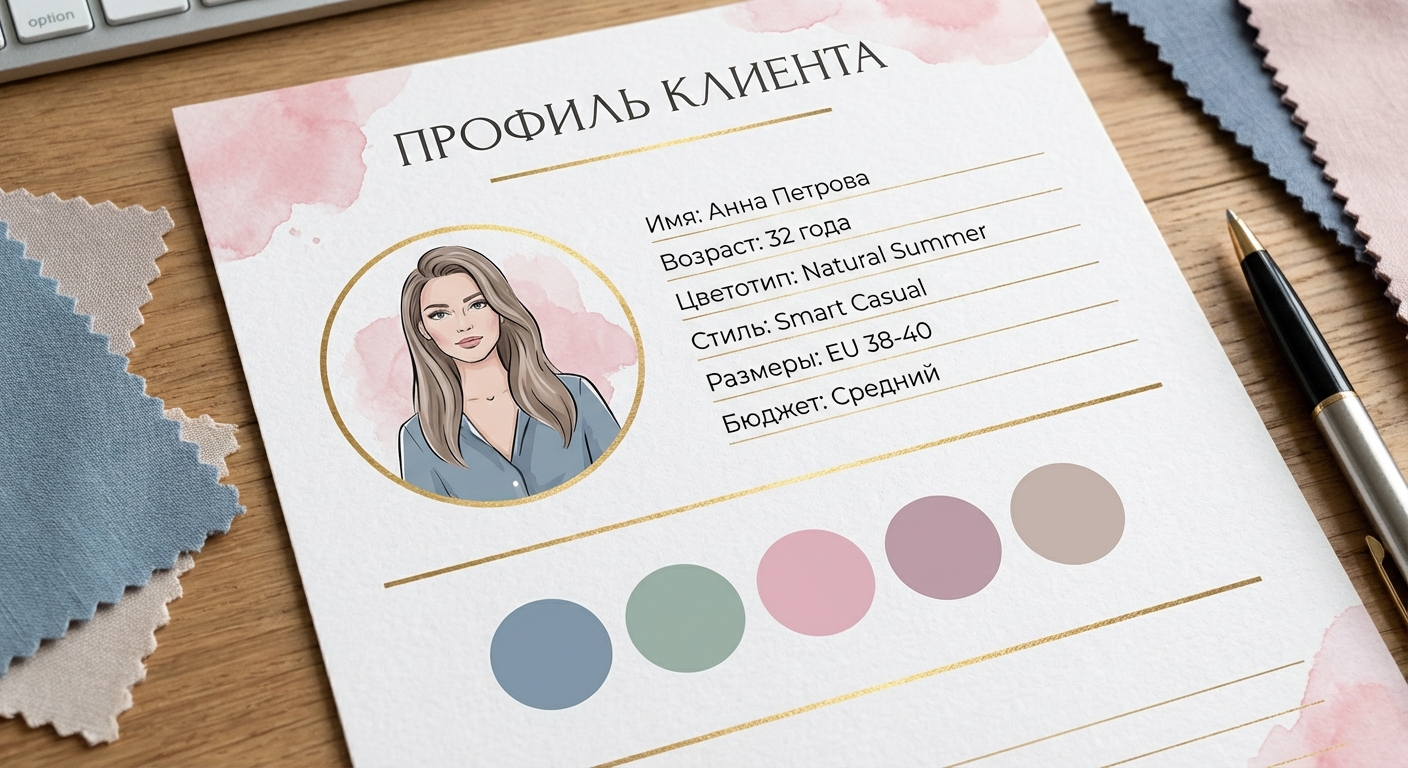 Профиль клиента Анна