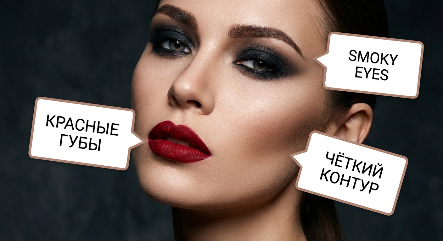 Макияж Драматик