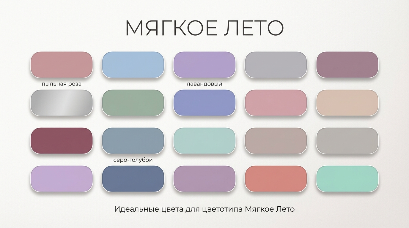 Палитра Soft Summer